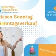 Sonntagsverkauf und Öffnungszeiten .